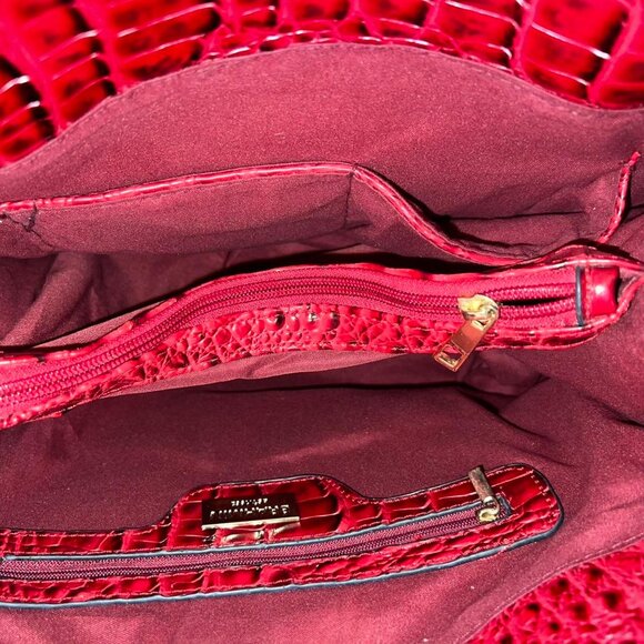 Red Authentic Brahmin Bag Tote Purse - Picture 5 of 8